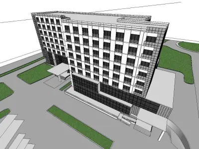 vacation spot-Resort-Fashion Leisure Hotel-0137 3D model