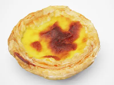 Egg Tart - Photorealistic Scan Low-poly 3D model