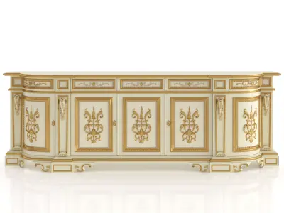 5-doors sideboard 3D model