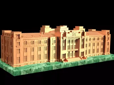 Maritime Station Building in Constanta 3D print model