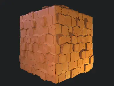 Stylized Desert Tiles Material 04 Texture