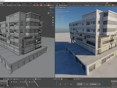 Building Pack  Low-poly 3D model