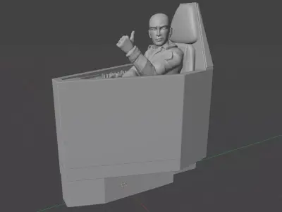 Battlestar Galactica Colonial Viper Cockpit Upgrade BSG 3D print model