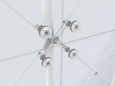 Glass Structure -Spider System 3D model