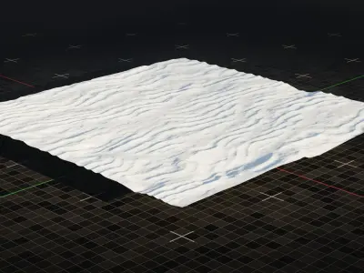 Tundra Dunes Terrain 7 3D model