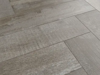 Bergen dark grey Floor Tile 3D model