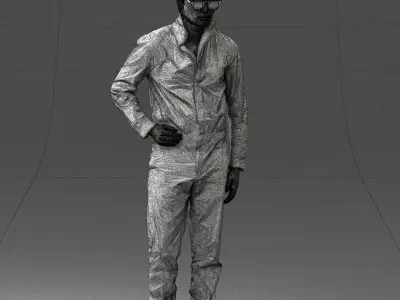 000072 Sci-Fi Man 0831 3D model