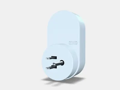 TRADFRI Wireless control outlet 1 Low-poly 3D model