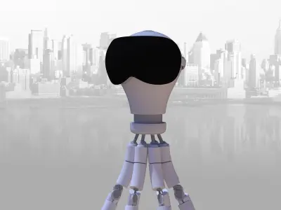 Octopus sci-fi 3D model Low-poly 3D model