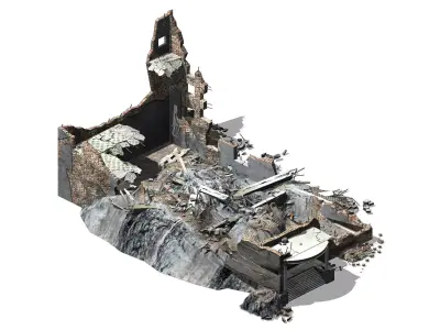 Future World - Ruins 06 3D model