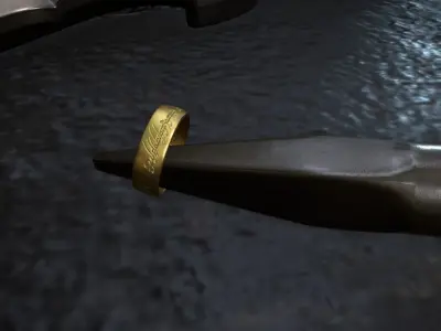 Shadow of Morodor Celebrimbors Forge Scene 3D model