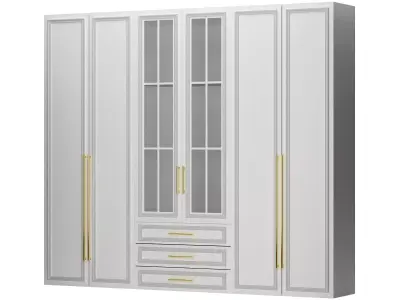 wardrobe closet composition furniture 03 3D model