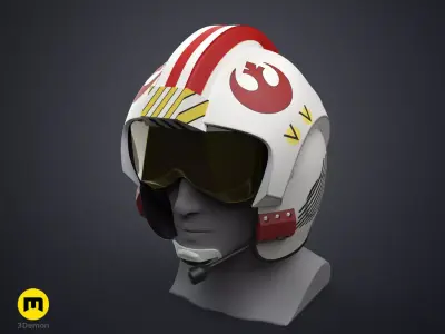 Luke Skywalker X-Wing Pilot Helmet - Star Wars 3D print model