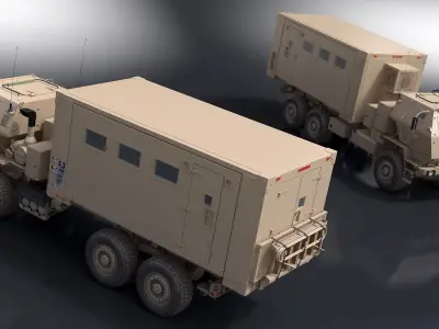  Armored Mobile Command Center Truck Simplified 