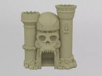 Skull Castle 3D print model
