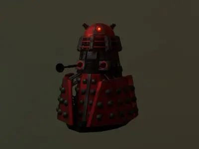 STEAMPUNK - ROYAL GUARD DALEK PACK - Rogue Film Productions Low-poly 3D model