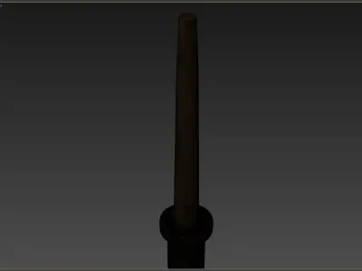 Candle Holder Low-poly 3D model 8