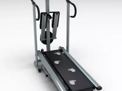 Treadmill tread machine with paws 3D model