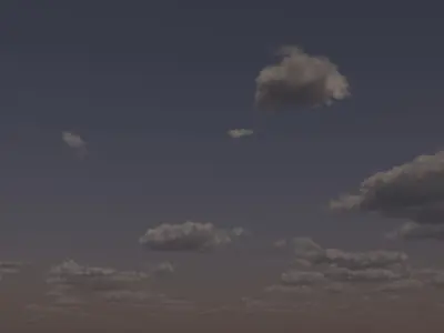 Morning At Seven O Clock Sky 3D model