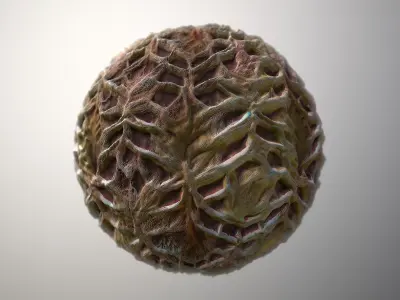 Material Skin Monster 53 Seamless PBR Texture Texture