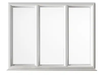 Aluminum windows 3D model