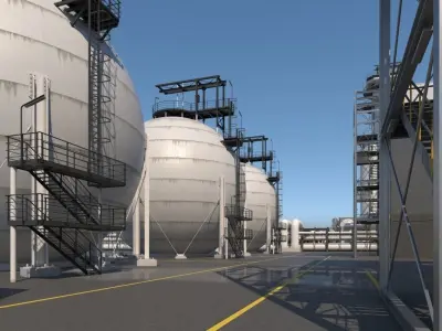 Refinery 3D model