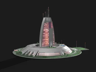 Berkey Tower 3D model