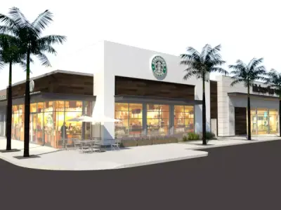 Architecture - Generic retail boxes 3D model