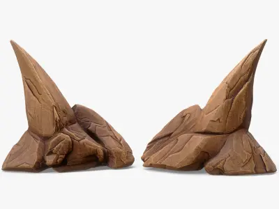 Stylized Sharp Rock 3D model