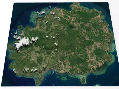 Bawean island Indonesia  3D model