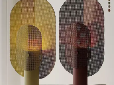 Filter Table Lamp by Blu Dot 3D model