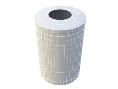 NYC Trash Bin V02 3D model