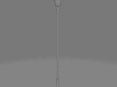 Street lamp Free low-poly 3D model 9