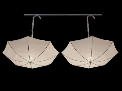 Light ceiling umbrella umbrella 3D model