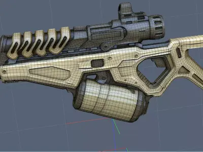 Pulsebreaker Low-poly 3D model