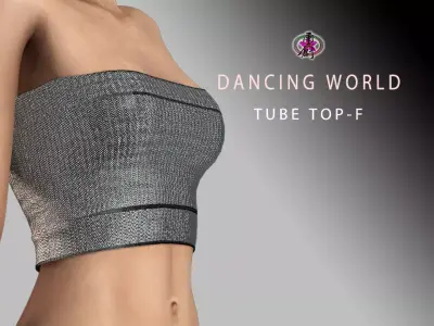 Dancing World - Tube Top-F Low-poly 3D model