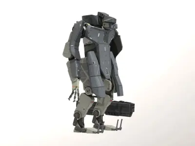 WarBot Assault Pack Low-poly 3D model