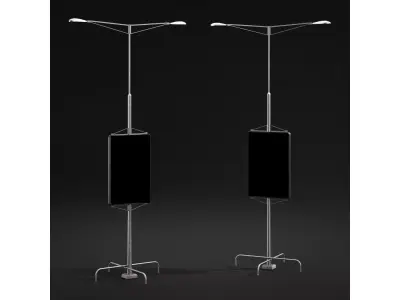 Street Lights Low-poly 3D model
