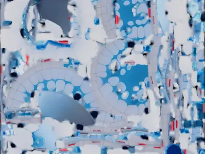 Igloo Flying Saucer 3D Model - Arctic Sci-Fi UFO Low-poly 3D model