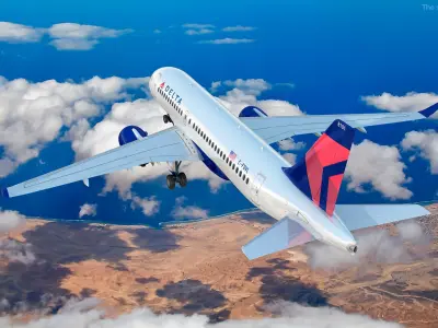  Delta Airlines Airbus A220-100 Detailed Cabin 
