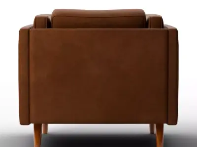 Atley High Sided Armchair Low-poly 3D model