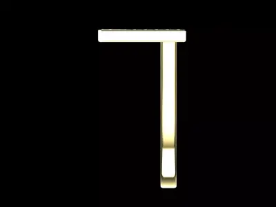 The Horizon Split Statement Ring 14k gold 3D print model