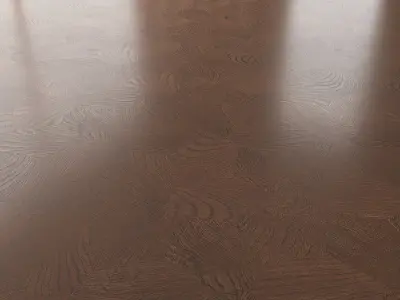 Parquet Oak Seal Brown WWL set 7 3D model