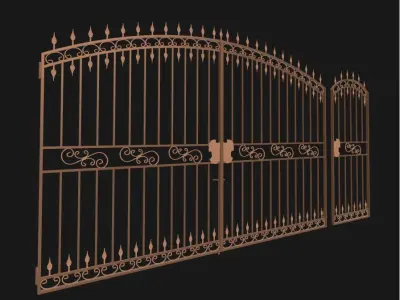 Ornamental ion gate 3D model