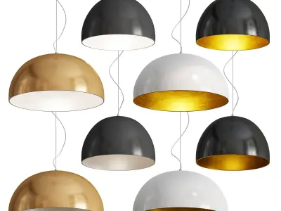Oluce SONORA Pendant Lamp 3D model