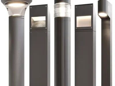 Bega bollard lights 3D model