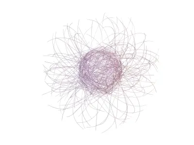 Abstract Sphere Line v1 004 3D model