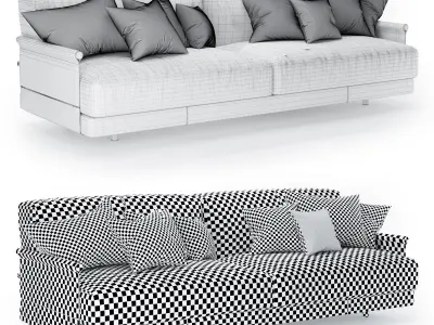 Sofa Ditre Italia Althon 3D model