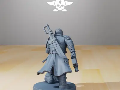 GrimGuard Colonel Mikhail 3D print model