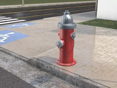 English hydrant 3D model